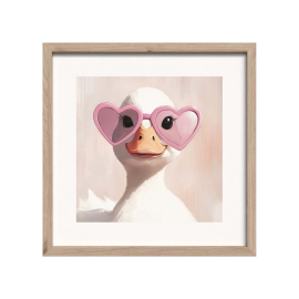 MISS DUCKY КАРТИНА С РАМКА 30/30 СМ