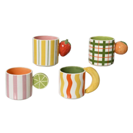 TUTTI FRUTTI КЕРАМИЧНА ЧАША H:10.2 СМ АСОРТИ