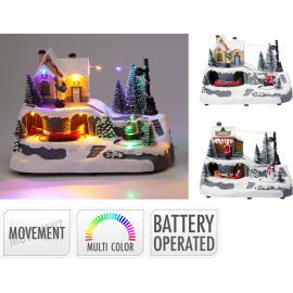 LED МУЗИКАЛНА КОЛЕДНА ПРИКАЗКА 20/17.3/18.5 СМ АСОРТИ