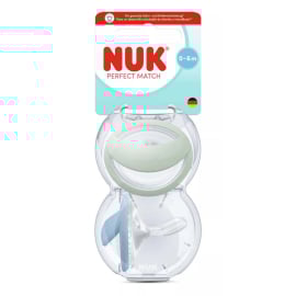 NUK PM MOMMY FEEL БИБЕРОН ЗАЛЪГАЛКА 2БР. 0-6 М