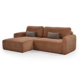 КАФЯВА ХОЛНА ГАРНИТУРА  ФЛАЙ С ДЕСЕН ПОДЛАКЪТНИК 167/252/90 СМ