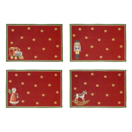 XMAS TOY'S DELIGHT TOYS СЕТ 4 БР ПОДЛОЖКИ ЗА ХРАНЕНЕ