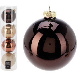 СЕТ 4 БР. КОЛЕДНИ ТОПКИ ЗА ЕЛХА 10 СМ