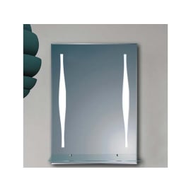 ОГЛЕДАЛО ЗА БАНЯ С РАФТ И LED ОСВЕТЛЕНИЕ 50/15/70 СМ ICL1595