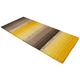 TWILIGHT IN YELLOW РЪЧНО ТЪКАНА ВЪЛНЕНА ПЪТЕКА 80/200 СМ