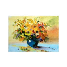 VASE WITH YELLOW FLOWERS КАРТИНА 50/70СМ