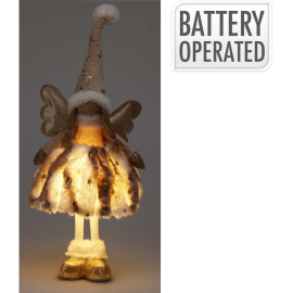 СВЕТЕЩА КОЛЕДНА ФИГУРА АНГЕЛ 22/16/50 СМ