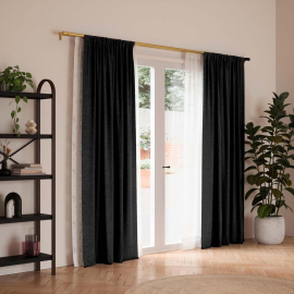 FRENCH VELVET ПЕРДЕ ПЛЪТНО С ПЕРДЕЛИК СЕТ 2  БР.150/250СМ