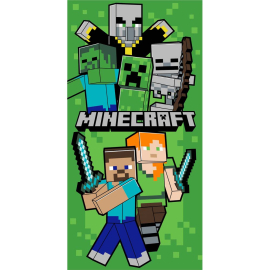 MINECRAFT ПЛАЖНА КЪРПА 70/140СМ