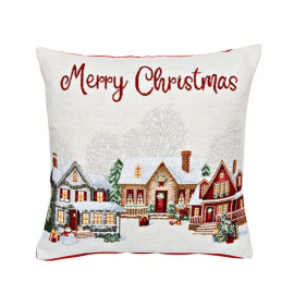 MERRY CHRISTMAS HOUSES КАЛЪФКА ЗА ДЕКО ВЪЗГЛАВНИЦА 45Х45СМ