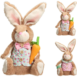 EASTER BUNNY ДЕКОРАТИВЕН ВЕЛИКДЕНСКИ ЗАЕК 18/13/34 СМ АСОРТИ