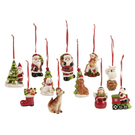 CHRISTMAS JOY КОЛЕДНА ВИСУЛКА ЗА ЕЛХА 7 СМ АСОРТИ