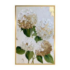 HYDRANGEA КАРТИНА С РАМКА 60/90 СМ