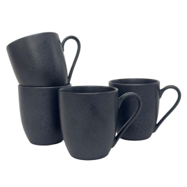 MIKA BLACK СЕТ ЧАШИ ЗА ТОПЛИ НАПИТКИ 4 БР