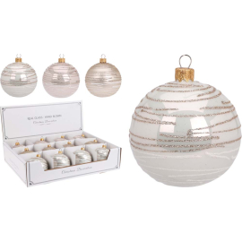 КОЛЕДНА ТОПКА ЗА ЕЛХА D:8 СМ АСОРТИ