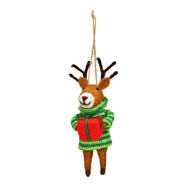 DEER КОЛЕДНА ВИСУЛКА ЗА ЕЛХА ЕЛЕН 15 СМ