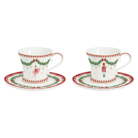 XMAS MAGIE DE NOEL СЕТ 4 ЧАСТИ ЧАШИ С ЧИНИЙКИ 80МЛ