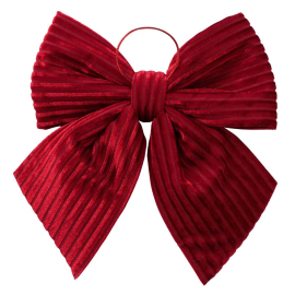 КОЛЕДНА ПАНДЕЛКА 20 СМ ТЪМНО ЧЕРВЕНА