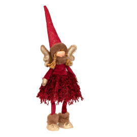 LED СТОЯЩА КОЛЕДНА ФИГУРА ФЕЯ 48 СМ