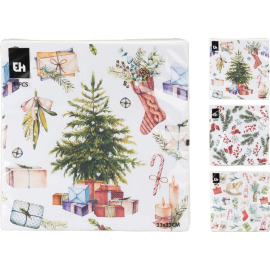 КОЛЕДНИ САЛФЕТКИ 16 БР АСОРТИ