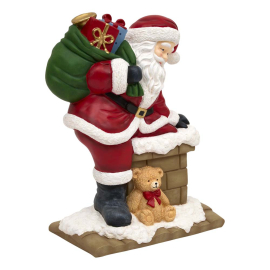 SANTA CLAUS КОЛЕДНА СТАТУЕТКА ДЯДО КОЛЕДА 75 СМ