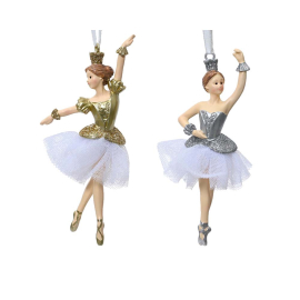 КОЛЕДНА ИГРАЧКА ЗА ЕЛХА БАЛЕРИНА 13 СМ АСОРТИ