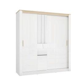 ГАРДЕРОБ С ПЛЪЗГАЩИ ВРАТИ АБЪРДИЙН 198/60/218 СМ