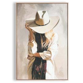 RELAXED COWGIRL КАРТИНА С РАМКА 78/118 СМ