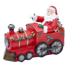 SANTA TRAIN СТАТУЕТКА КОЛЕДЕН ВЛАК 19.5 СМ