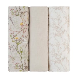 SECRET GARDEN СЕТ 3БР. МУСЕЛИНОВИ ПЕЛЕНИ