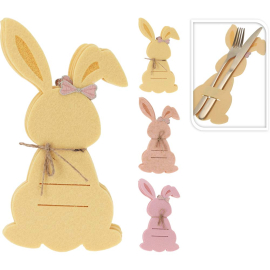 RABBIT ПОСТАВКА ЗА ПРИБОРИ СЕТ 4 БР АСОРТИ