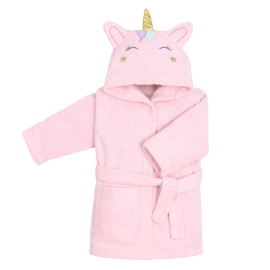 UNICORN ХАЛАТ ЗА БАНЯ С КАЧУЛКА 1-3Г.