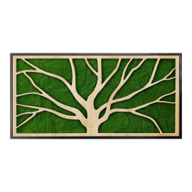 WIDE TREE ДЕКОРАЦИЯ ЗА СТЕНА С ИЗКУСТВЕН МЪХ 50/100 СМ