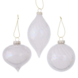 PEARLY КОЛЕДНА ИГРАЧКА ЗА ЕЛХА D:8 СМ АСОРТИ