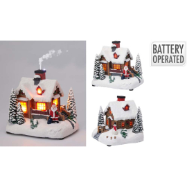 LED МУЗИКАЛНА КОЛЕДНА ПРИКАЗКА 16.5/14.3/15.5 СМ АСОРТИ