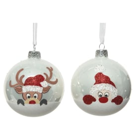 КОЛЕДНА ТОПКА 8 СМ АСОРТИ