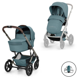 TALOS S LUX TPE 2026 БЕБЕШКА КОЛИЧКА 2 В 1 СЪС СГЪВАЕМ КОШ
