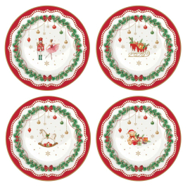 XMAS MAGIE DE NOEL СЕТ 4 БР ЧИНИИ 19 СМ