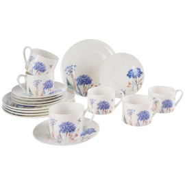 FIORE СЕРВИЗ ЗА КАФЕ И ЗАКУСКА 18 ЧАСТИ