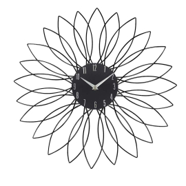 SUNFLOWER СТЕНЕН ЧАСОВНИК С БЕЗШУМЕН МЕХАНИЗЪМ D:50 CM