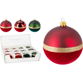 КОЛЕДНА ТОПКА 8 СМ АСОРТИ