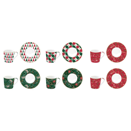 XMAS FANCY CHRISTMAS СЕРВИЗ ЗА КАФЕ 100МЛ 12 ЧАСТИ