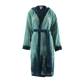 РОДОПИ ХАЛАТ ЗА БАНЯ С КАЧУЛКА ВЕЛУР XXL