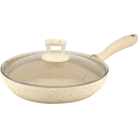 GRANIT CREAM/GREY ТИГАН С КАПАК 24 СМ ИНДУКЦИЯ