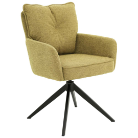 ЖЪЛТ ТРАПЕЗЕН СТОЛ БИГ ДЖО С ВЪРТЯЩ МЕХАНИЗЪМ 61/67/90 СМ