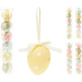 СЕТ 6 БР. ДЕКОРАТИВНИ ВЕЛИКДЕНСКИ ЯЙЦА 4/6 СМ АСОРТИ