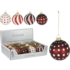 КОЛЕДНА ТОПКА 8 СМ АСОРТИ