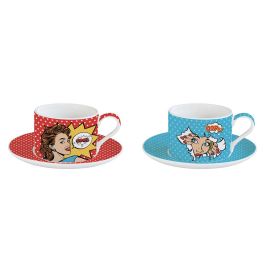 POP ART СЕРВИЗ ЗА КАФЕ 4 ЧАСТИ 240 МЛ