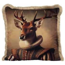 DEER VELVET ДЕКО ВЪЗГЛАВНИЦА С ЦИП 43X43СМ