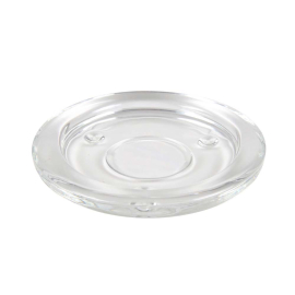 CLEAR GLASS ПОСТАВКА ЗА СВЕЩ 10 СМ